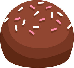 Chocolate truffle illustration 