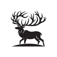 deer silhouette vector