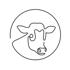 one line farm cow