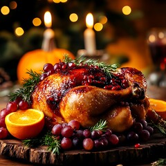 Roasted Chicken with Pomegranate