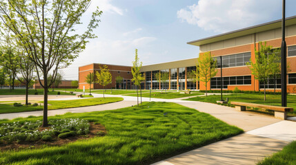 public school high school building