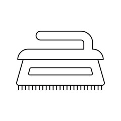 brush lineal icon with white background vector stock illustration