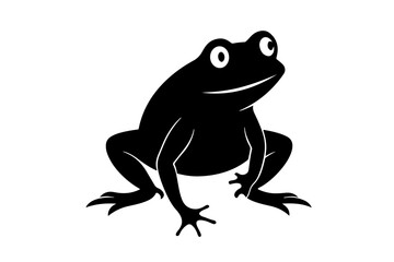 frog on white background