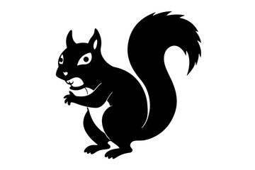 vector illustration of a squirrel