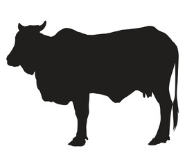cow Icons, Ideal for Agriculture and Farm Themes Cow illustration vector. Cow Icons, black and white cow logo, Minimalist Cow Drawing.