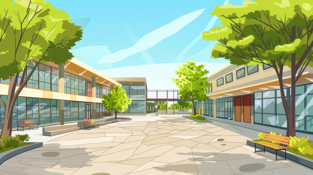 public school high school building