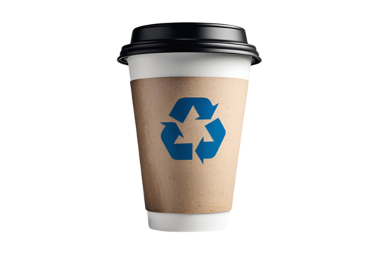 Eco-Friendly Coffee Cup: Sustainable Design, Recyclable Material, Promoting Environmental Consciousness, Generative AI.