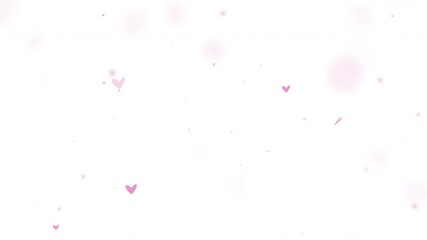 Beautiful heart particle overlay with soft glow on black background. Ideal for Valentine's Day, weddings, romantic themes, greeting cards, social media designs, and elegant decorative projects.