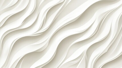 Fototapeta premium Abstract white wavy background texture. (1)