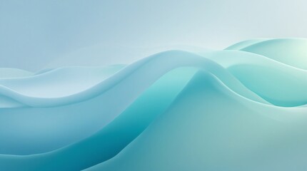 Icy Blue to Soft Teal Cool Gradient Background
