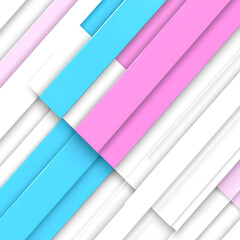 Obraz premium Diagonal Stripes with Pink Blue and White Design Abstract 3D Look Modern Style Creative Presentation