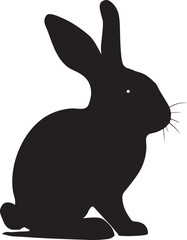 A cute bunny silhouette