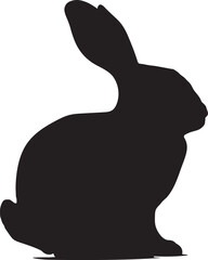 A cute bunny silhouette