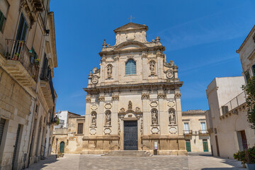 Chiesa di Santa Maria della Provvidenza, à Lecce, dans les Pouilles, Italie