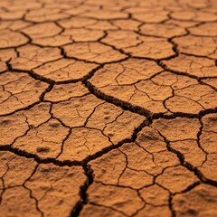 dry cracked earth