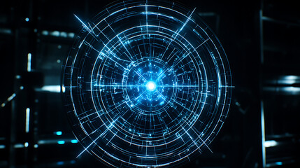 Digital Core Network Interface Connection Abstract Technology Visuals Innovation Future System