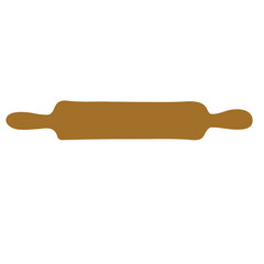 rolling pin for dough vector icon