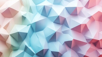 Obraz premium Abstract pastel low-poly background.