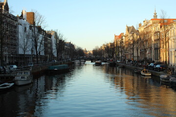 Fototapeta premium canal in amsterdam