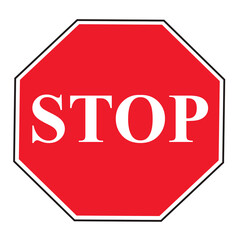 stop sign vector icon