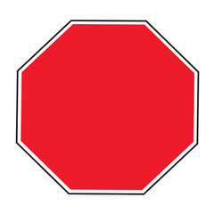 sign is prohibited vector icon