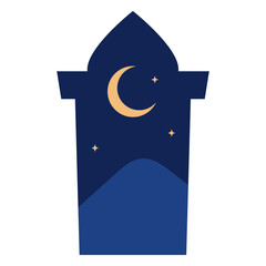 Arabic Window Night View
