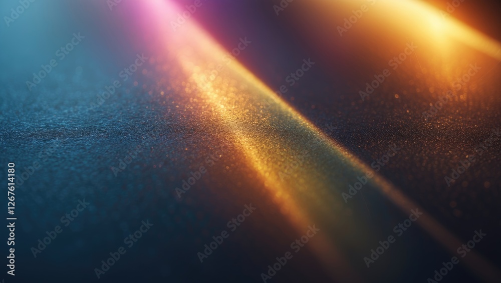 Poster abstract color gradient with glowing holographic light rays creating a smooth texture background in 