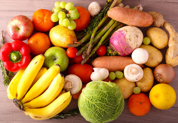 Fresh fruit and vegetables