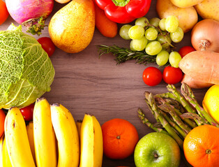 Fresh fruit and vegetables