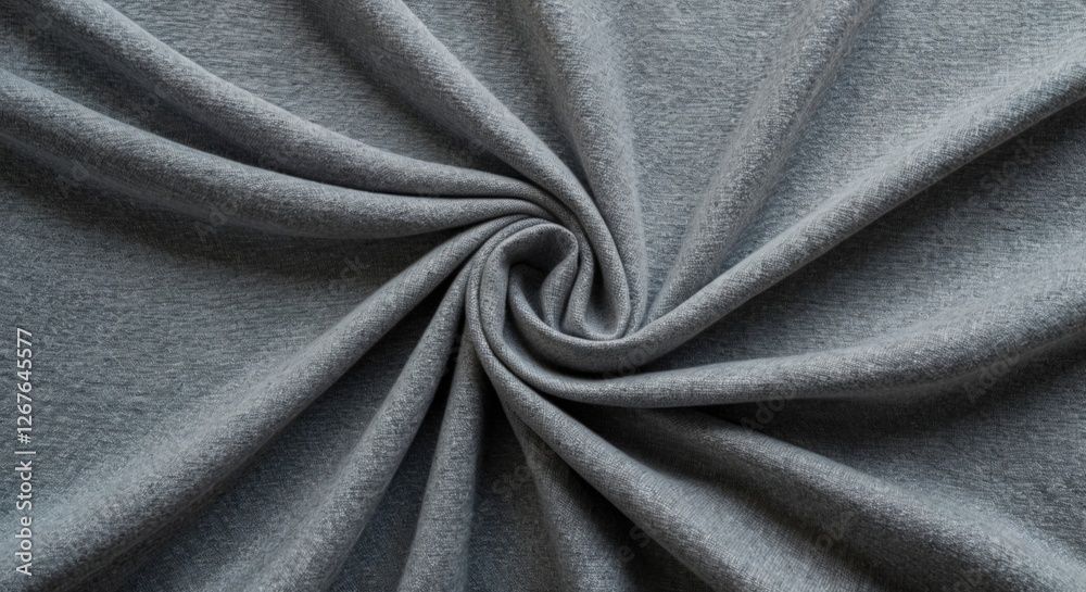 Leinwandbilder elegant grey fabric texture with soft folds creating a sophisticated backdrop for various design and