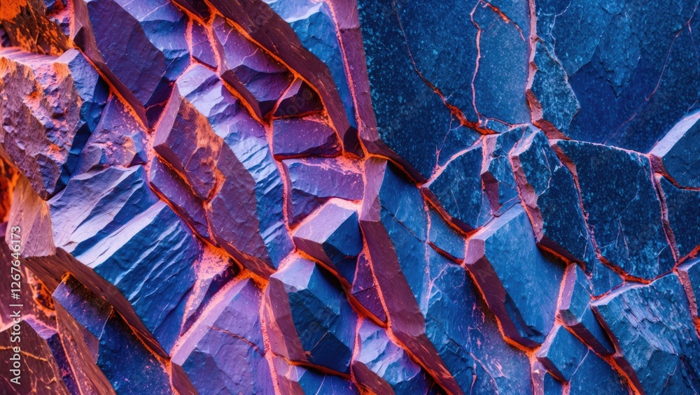 Poster Polished granite texture surface with vibrant colors showing intricate details and natural patterns ideal for backgrounds and design projects