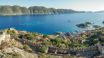 Kalek&ouml;y village in Kekova near Kaş, Turkey