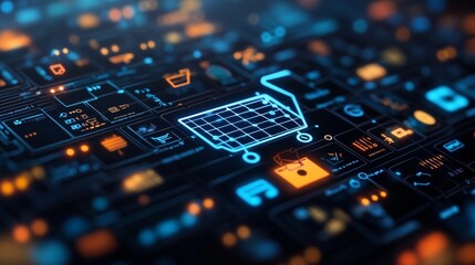 Obraz premium New digital shopping experience