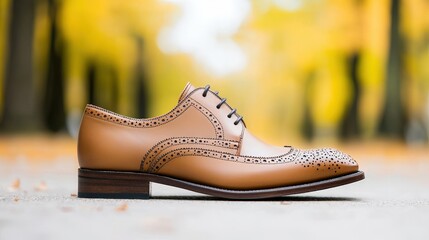 Naklejka premium Pair of shoes placed on top of a rustic wooden table in a cozy indoor setting