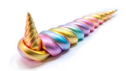 Pastel Rainbow Unicorn Horn