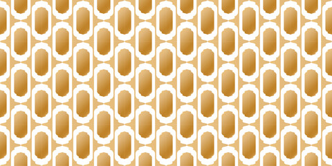 Seamless Islamic Geometric Gold Pattern, Arabic Ornament, for print and background texture