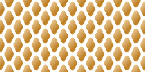 Seamless Islamic Geometric Gold Pattern, Arabic Ornament, for print and background texture