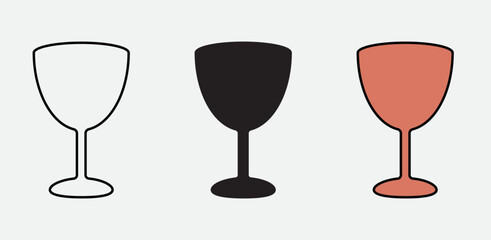 Stylish Cocktail Glass Set in Three Colors