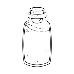 a black and white drawing of a vintage bottle of milk