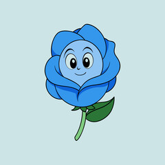 rose with blue eyes