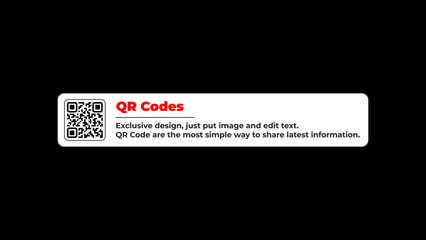 QR Code Lower Thirds Animation 6. 