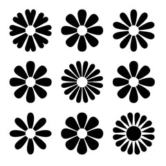 Flower Pattern Icon With Repetitive Floral Design Representing Nature Botany And Decorative Elements For Textile And Wallpaper Designs