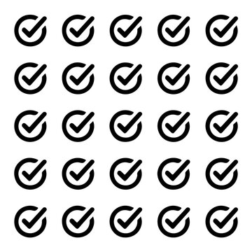Checklist grid icon representing task management productivity efficiency organization workflow goal setting to-do list business planning and project tracking concept in vector illustration