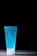 Alcohol gel Sanitizer hand gel cleaners for anti Bacteria and virus on White Background, People using alcohol gel to wash hands to prevent COVID-19 virus