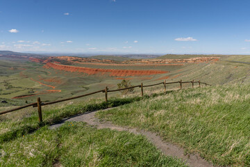 A scenic view of Red Canyon Wyoming