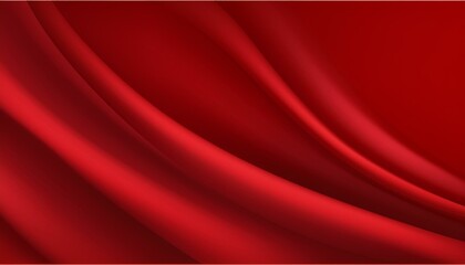 red satin or silk fabric textile as background abstract vector background luxury red silk or satin texture red cloth or liquid wave or wavy folds of grunge silk red luxurious background vector eps10