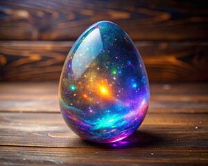 Holographic Easter Egg generative ai