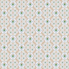 Seamless pattern of blooming blue roses on the white background.