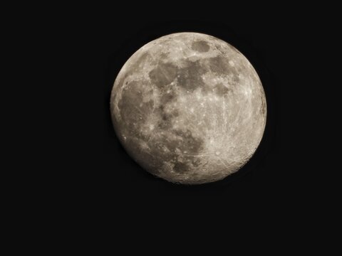 moon in the night sky