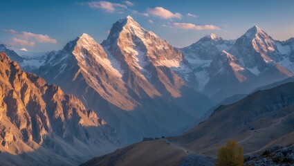 Majestic Fanes Group Mountains Captured at Noon Light Showcasing Dramatic Peaks and Serene Landscape in a Breathtaking Natural Setting